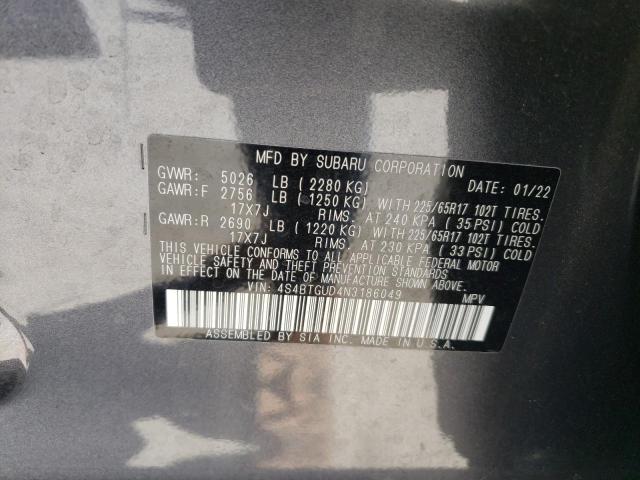 4S4BTGUD4N3186049 Subaru Outback Wilderness