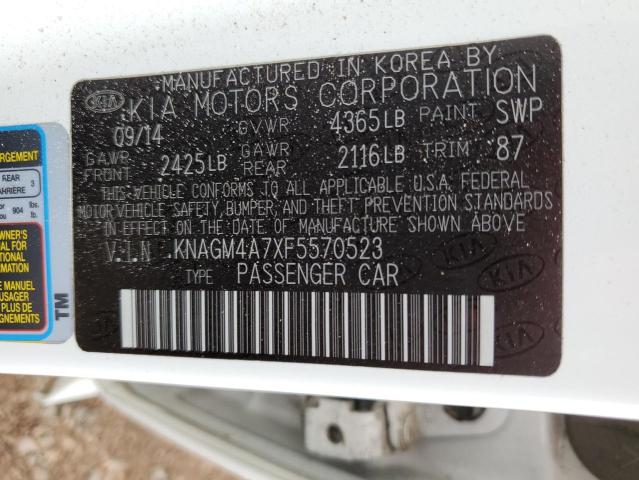 KNAGM4A7XF5570523 KIA Optima Lx