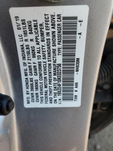 2019 HONDA INSIGHT LX 19XZE4F10KE023756