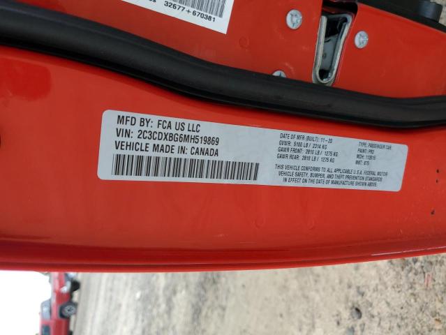 2021 DODGE CHARGER SX - 2C3CDXBG6MH519869