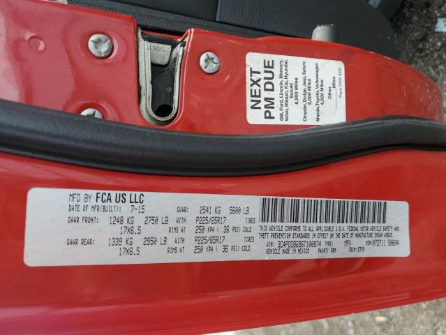 2016 Dodge Journey Sxt VIN: 3C4PDDBG9GT100874 Lot: 68613763