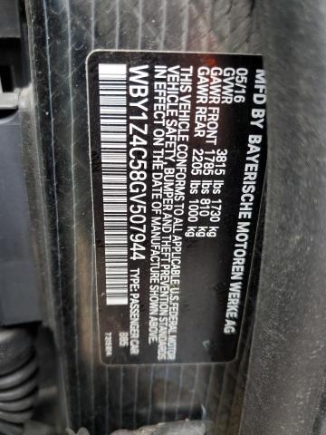2016 BMW I3 REX - WBY1Z4C58GV507944