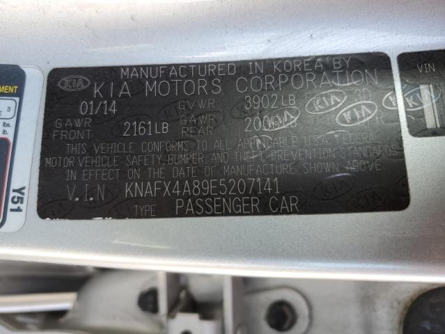 KNAFX4A89E5207141 KIA FORTE EX