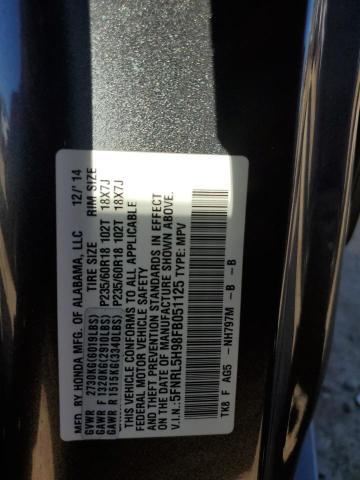 5FNRL5H98FB051125 2015 HONDA ODYSSEY - Image 13