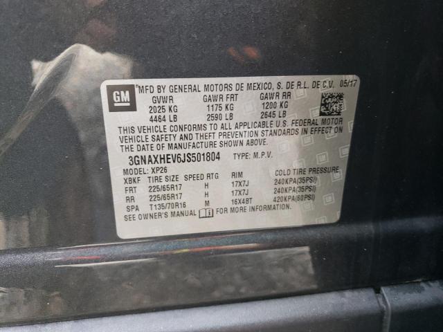 2018 CHEVROLET EQUINOX LS - 3GNAXHEV6JS501804