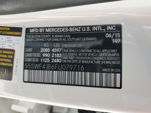55SWF4JB6FU079716 Mercedes-Benz C 300