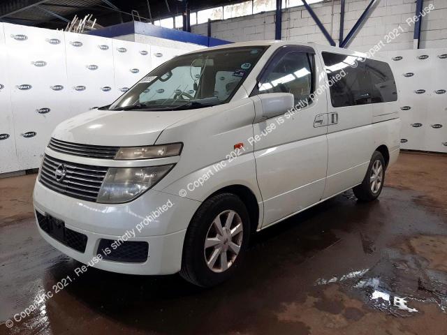 E51021640 Auction: COPART UK Lot: 66807813 Location: PETERLEE E51021640 NISSAN ELGRAND 2003 WHITE Photo 1