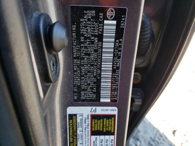 VIN 4T1BF1FK0EU330786 2014 Toyota Camry, L no.13