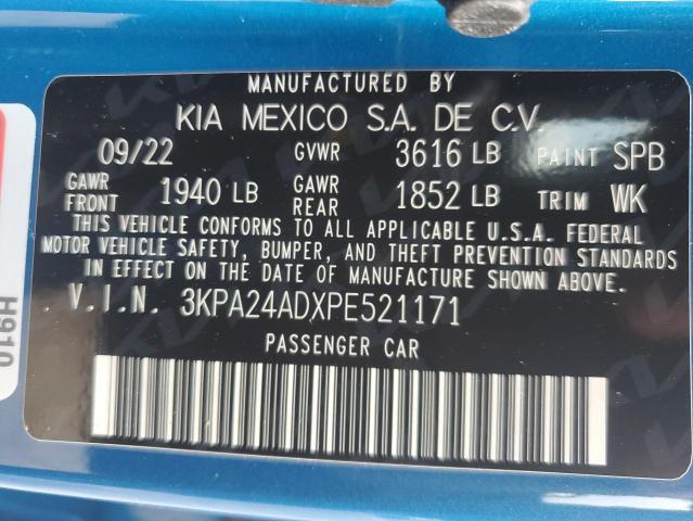 3KPA24ADXPE521171 Kia Rio LX 13