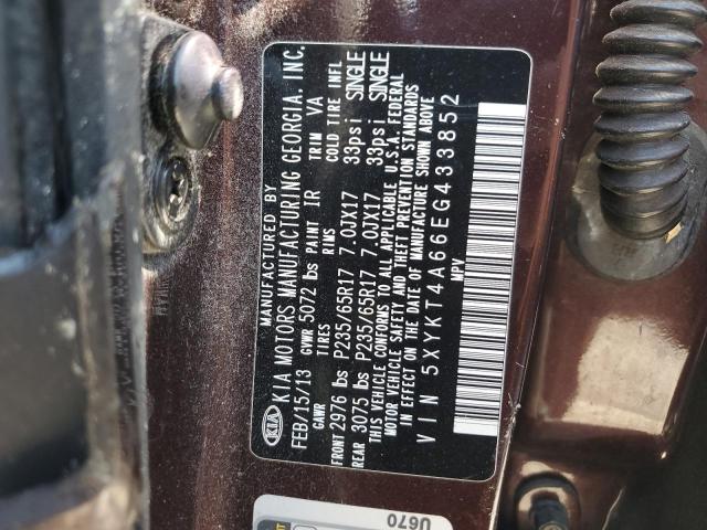 5XYKT4A66EG433852 KIA SORENTO LX