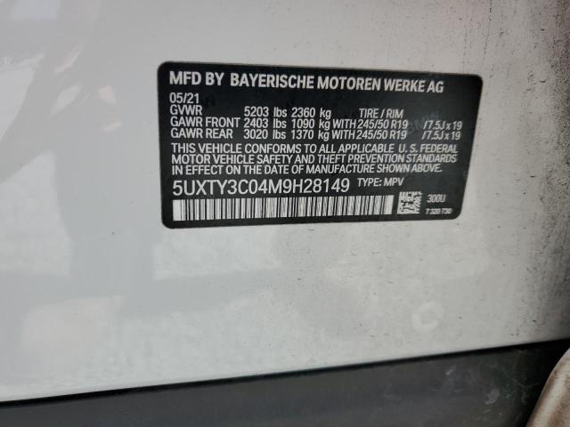 5UXTY3C04M9H28149 2021 BMW X3, photo no. 13