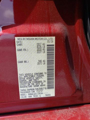 1N4AL3AP6GN369876 Nissan ALTIMA 2.5