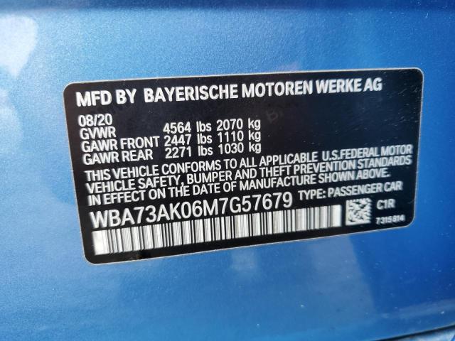 VIN WBA73AK06M7G57679 2021 BMW 2 Series, 228XI no.12