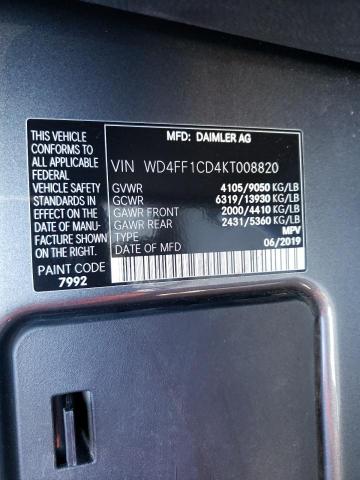 WD4FF1CD4KT008820 Mercedes-Benz Sprinter 2500/3500