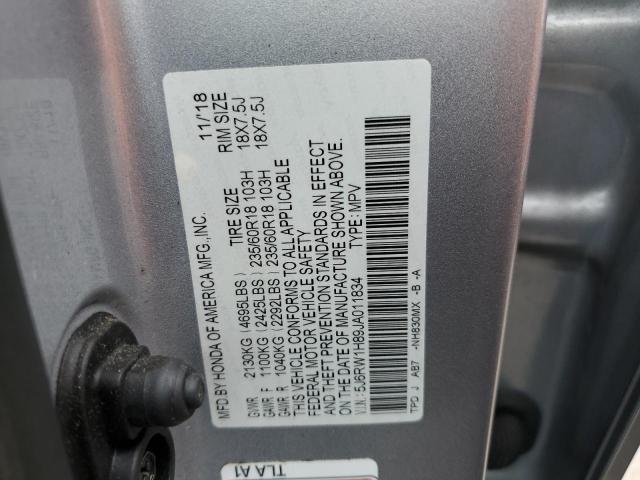 5J6RW1H89JA011834 Honda CR-V EXL