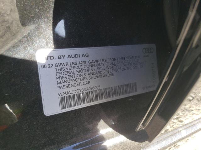 WAUAUDGY3NA095065 Audi A3 PREMIUM 10