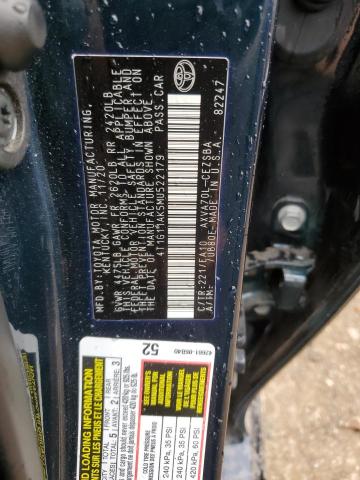 4T1G11AK5MU522179 Toyota Camry SE 13