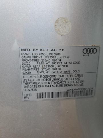 2015 AUDI Q7 TDI PRE - WA1LMAFE1FD017279