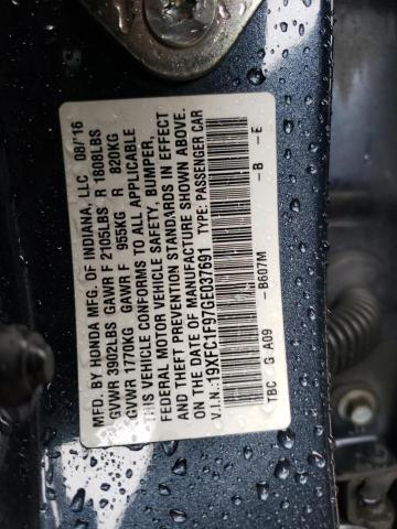 19XFC1F97GE037691 Honda Civic Touring