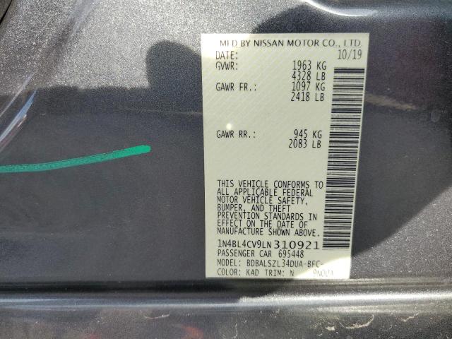 1N4BL4CV9LN310921 Nissan ALTIMA SR