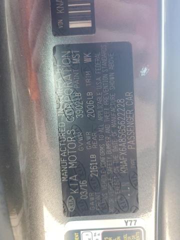 KNAFX6A85G5622228 KIA FORTE EX