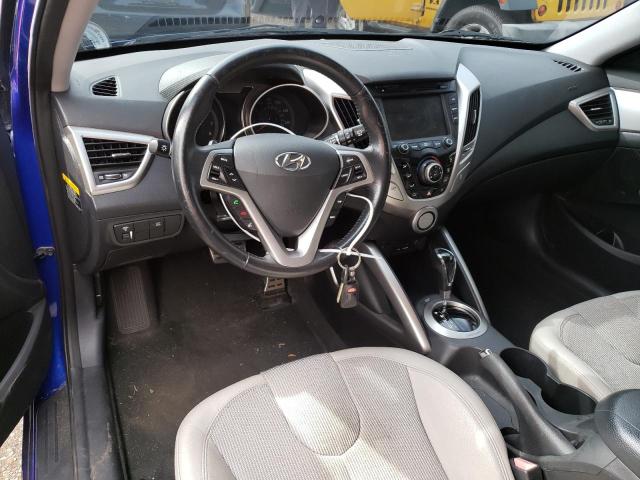 VIN: KMHTC6AD0CU046493 Auction: COPART Lot: 68191593 Location: CT - HARTFORD KMHTC6AD0CU046493 HYUNDAI VELOSTER 2012 BLUE Photo 8