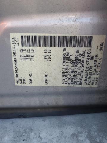 2018 Nissan Maxima 3.5S VIN: 1N4AA6AP5JC374805 Lot: 68062053