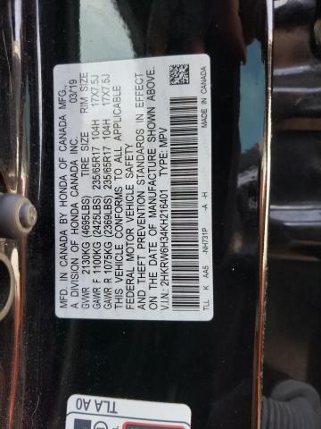 2HKRW6H34KH216401 Honda CRV CR-V LX 12