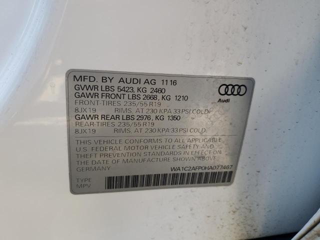 WA1C2AFP0HA077467 2017 AUDI Q5, photo no. 14