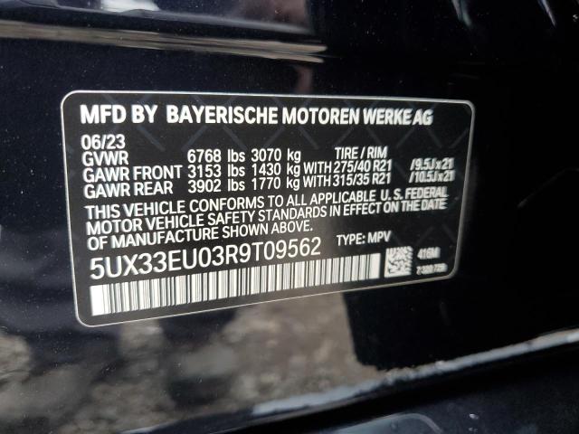 2024 BMW X5 M60I - 5UX33EU03R9T09562