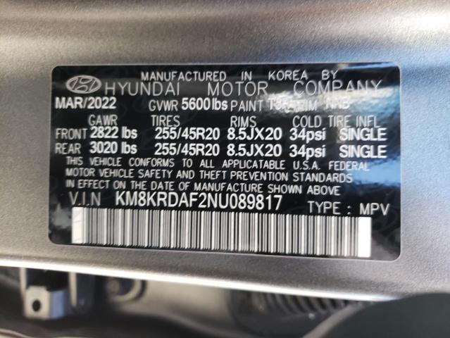 2022 HYUNDAI IONIQ 5 LI KM8KRDAF2NU089817