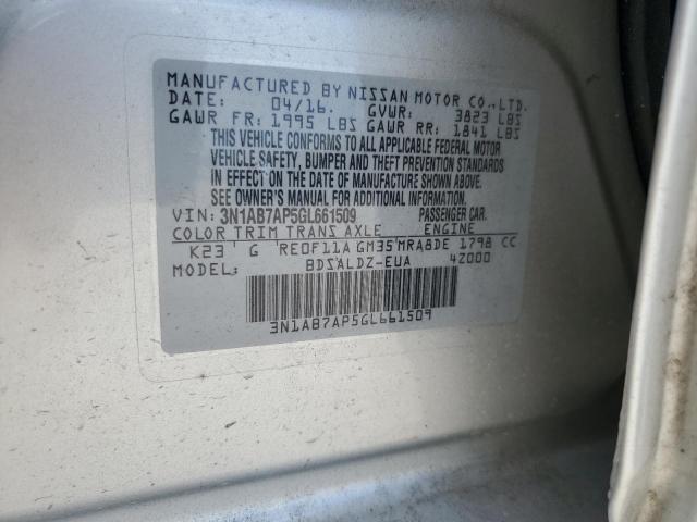 2016 NISSAN SENTRA S - 3N1AB7AP5GL661509