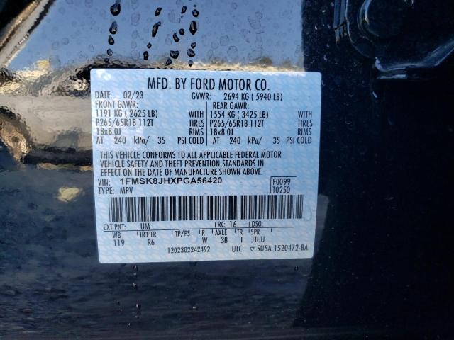 2023 FORD EXPLORER T - 1FMSK8JHXPGA56420
