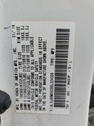 5J6RM3H39EL024356 Honda CR-V LX