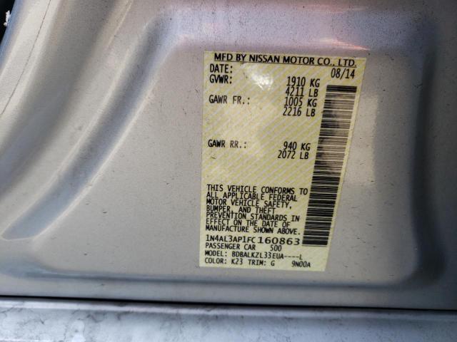1N4AL3AP1FC160863 Nissan ALTIMA 2.5