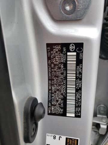 JTDKN3DU6E1746611 Toyota PRIUS