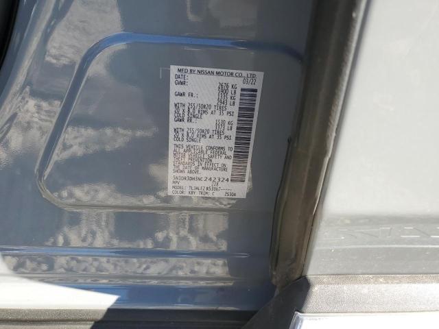 5N1DR3DH3NC242324 Nissan Pathfinder Platinum