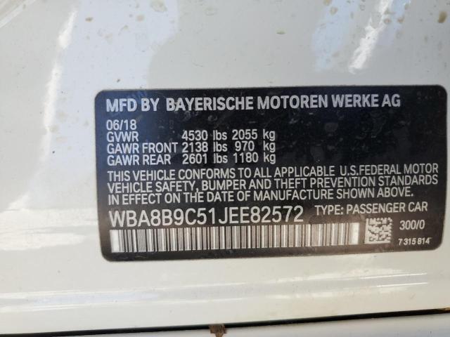 WBA8B9C51JEE82572 BMW 330 I
