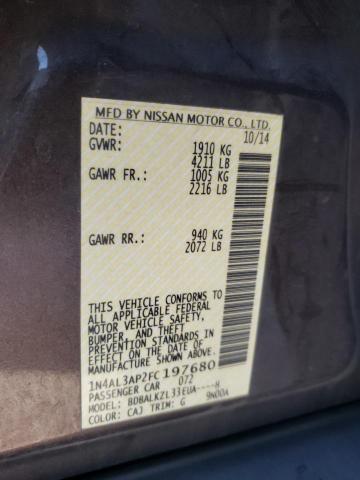 1N4AL3AP2FC197680 Nissan ALTIMA 2.5