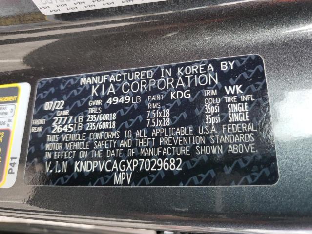 KNDPVCAGXP7029682 KIA Sportage Ex