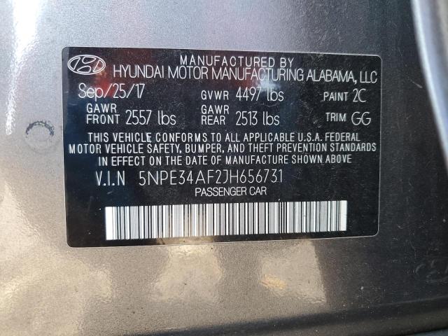 2018 HYUNDAI SONATA SPO - 5NPE34AF2JH656731