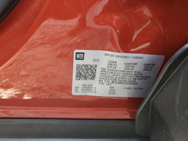 2024 CHEVROLET TRAX 2RS KL77LJE23RC005353