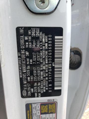 5XYPG4A30JG368880 KIA SORENTO LX