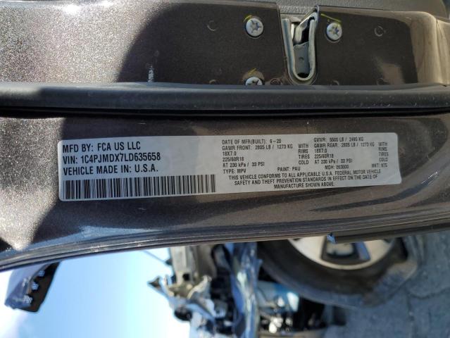 1C4PJMDX7LD635658 Jeep Cherokee Limited