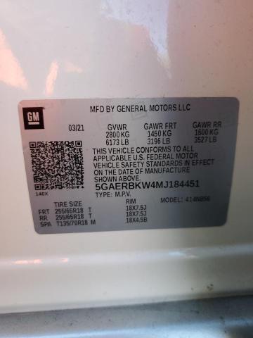 5GAERBKW4MJ184451 Buick Enclave Essence