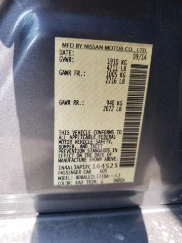 2015 NISSAN ALITMA - 1N4AL3AP1FC164525