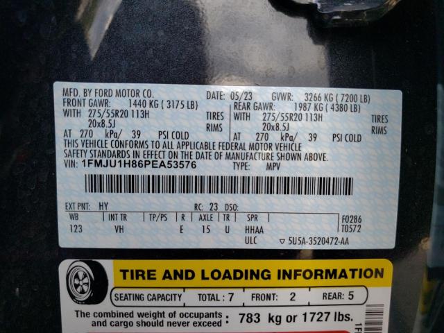 1FMJU1H86PEA53576 Ford Expedition Xlt