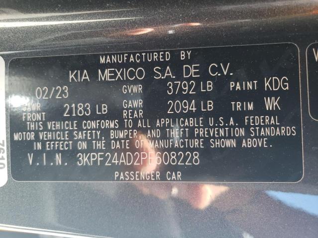 3KPF24AD2PE608228 KIA FORTE LX