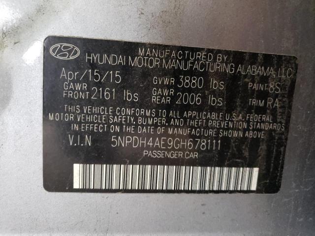 5NPDH4AE9GH678111 | 2016 HYUNDAI ELANTRA SE