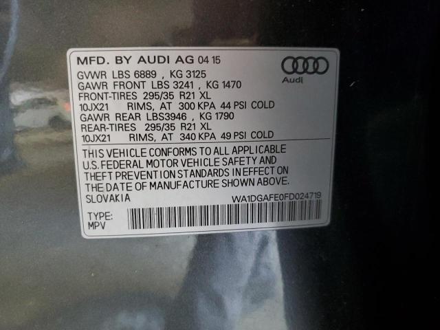 WA1DGAFE0FD024719 2015 AUDI Q7, photo no. 13